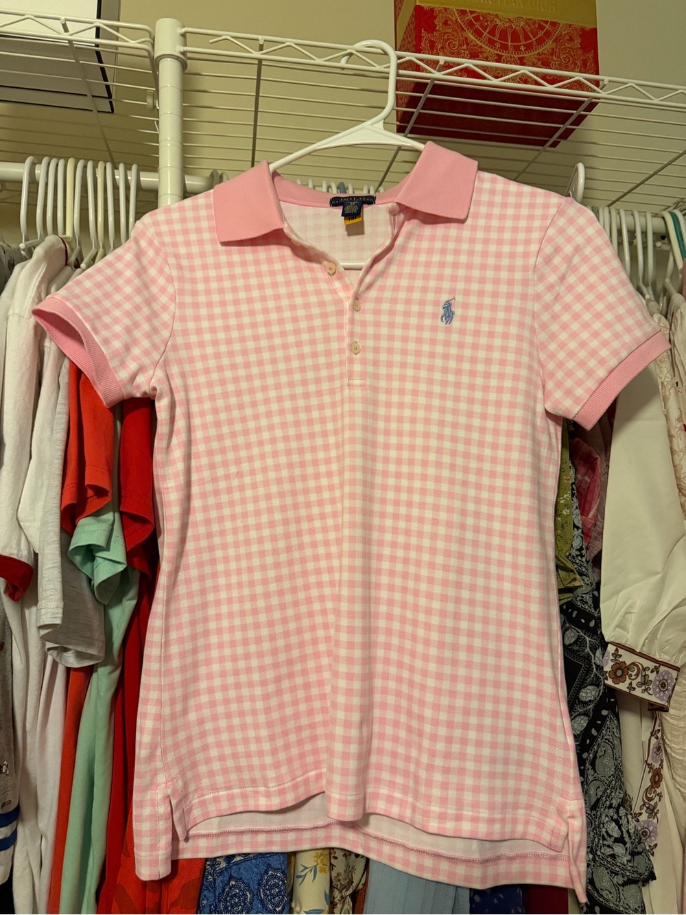 Polo by Ralph Lauren Pink Gingham Girls' Polo